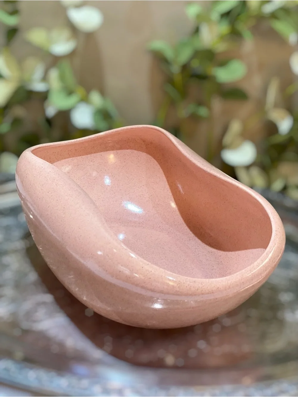 Vintage Russel Wright Large 11” Steubenville Pink Corel American Modern Bowl